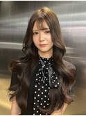 ワンホンレイヤー/ミルクティーブロンド/ダークブルー/原宿