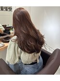 サラサラロング×ブラウンカラー