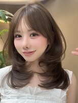 ノア(NOAH)&nbsp;ミディアム/ワンホンレイヤーカット/ベージュ/天神/大名/博多/