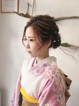 ヘアセットサロンエッジ(Edge) お振袖で結婚式お呼ばれヘア