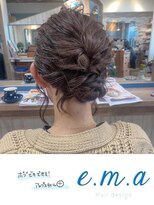 エマヘアデザイン(e.m.a Hair design)&nbsp;アップスタイルボブ