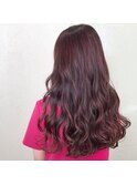 ロングスタイル　ピンクパープル