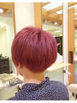 アデイ 大森店(AdAy) マッシュボブ　メンズ　ピンクカラー