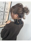 ラフスタイル×ロブ×まろベージュ×グレージュ