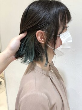 アッシュ 武蔵小金井店(Ash) ＊インナーカラー×グリーンカラー＊