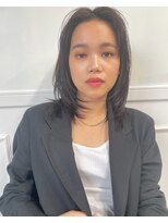 ロフティー 清澄白河(LOFTY)&nbsp;センターパート/ストレートボブ/韓国/髪質改善/清澄白河/森下