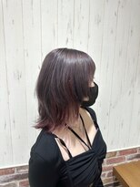 ソワン ドゥ ブレス 立花店(soin de brace) ウルフインナーカラー/インナーピンク/ブリーチ/クラゲヘアー