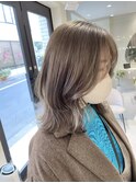 シアーグレージュ×くびれヘア