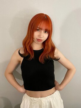 アルカナ 原宿表参道(ARCANA) フルバング レッドブラウン カルマパーマ