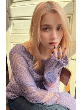 ミンクス 銀座店(MINX) 【銀座MINX】ハイトーンミルクティーベージュ×レイヤー