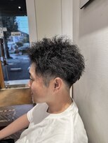 アンソル オブ リシェール(N'SOL of RICHAIR)&nbsp;ベリーショート/ダークアッシュ/ニュアンスパーマ/韓国マッシュ