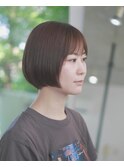 【sui hair studio 富塚町】質感柔らか縮毛矯正　ショートボブ