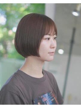 スイ(sui) 【sui hair studio 富塚町】質感柔らか縮毛矯正 ショートボブ