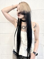 ココ 原宿(KOKO)&nbsp;ブリーチ黒髪小顔クラゲヘアーオリーブグレーココアベージュ