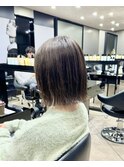 切りっぱなしボブ 20代30代40代ヘア 小顔 神戸ボブ 三ノ宮
