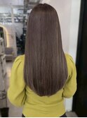 ロング 髪質改善 ベージュカラー 艶感 透明感 20代30代