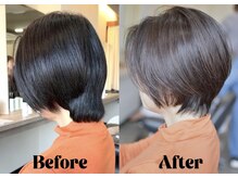 【Sui hair design】小顔、トップのボリューム、ふんわり感◎カット。明るい白髪ぼかしのヒミツ！