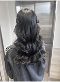 ハーフツイン/イベント/ライブ/結婚式/お呼ばれヘア/推し活ヘア