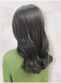 30代40代夏髪質改善◎艶感レイヤーミディアムオリーブカラー