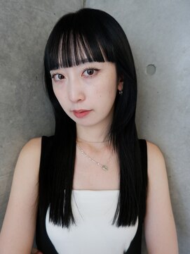 オーオシカシカスペース(OOO YY Space) ワイドバングロング×顔周りレイヤー