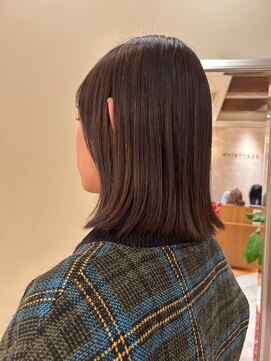 ビュートリアム265(BEAUTRIUM 265) ★切りっぱなしロブ/オリーブベージュ/ワンカラー/秋カラー/銀座