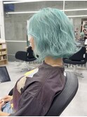 ハイトーンミントグリーン　デザインカラーフェイスフレーミング