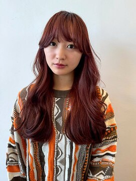 イーストハムヘッドショップ(EAST HAM head shop) 顔まわりカット/レイヤーカット/透明感/ローズブラウン