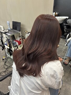 ファビ 渋谷(Fab) くびれヘア/暗めカラー/アプリコットオレンジ/縮毛矯正