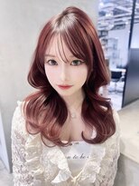アイティーバイアルバム 北千住店(IT by ALBUM)&nbsp;ダブルカラーロング前髪カット顔周りレイヤー韓国ヘア_F50792