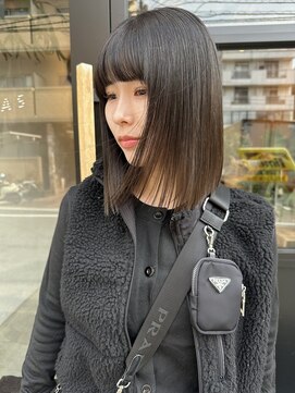 ボブ　オリーブベージュ