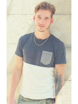 ジジバイワースホワイル(jiji by WORTH WHILE) 刈り上げセンターパートサーフカール波巻きツイストスパイラル