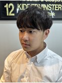 透け感前髪マッシュ