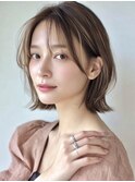 ボブレイヤー×白髪ぼかし脱白髪染め30代40代50代60代♪