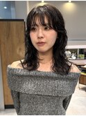 ミディアムレイヤー　ニュアンスパーマ