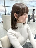 《吉田光ノ丞》小顔顔まわりカット　ミディアムレイヤー