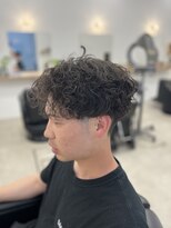 ヘアルームキムラ(HAIR ROOM KIMURA)&nbsp;メンズツーブロックシャドウパーマアップバングフェードツイスパ