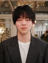 メイクス メンズ 表参道 原宿(MAKE'S men's)&nbsp;メンズヘア/リバースセンターパート/ニュアンスパーマ/表参道