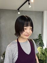 エムドットヘアーサロン(M. hair salon)&nbsp;ミニボブ×レイヤー×オン眉