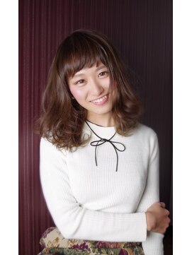 ヌードカラー 太田川店(NUDE COLOR) ☆NUDE　COLOR☆スポンテニアス　眉上バング　小顔ウェーブ