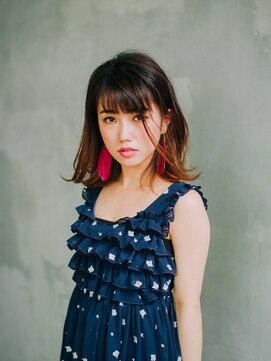 美容室 シープ 小岩店(Seep) セミディー　ポイントカラーデザイン【小岩】