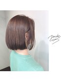新潟×ナチュラルグラデーションボブ×アッシュカッパー
