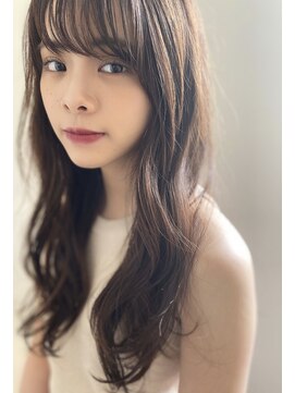 チョビー 銀座(chobii) 道村/ウェーブパーマ/フォギーベージュ/アッシュブラウン/