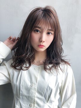 アイティー バイ アルバム 浦和店(IT by ALBUM) ラフウェーブ_オリーブカラーハイライトカラー_47356