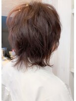 キャアリー(Caary)&nbsp;福山市パーマ人気キャアリー仕上げ簡単楽しめるふんわりウルフ