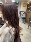 ピンクベージュハイライト