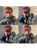 ハンサムショート×ピンクベージュ☆
