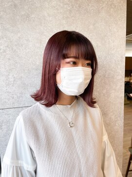 ミニム ヘアー(minim hair) 【minim×岩田】ベリーピンク！