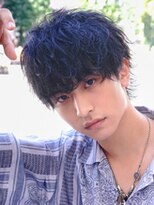 ゴールド 京都(GOALD) #王道マッシュパーマ 緩めパーマ ブルーブラック