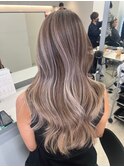 ハイライトバレイヤージュダブルカラー20代30代40代グレージュ