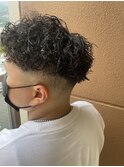 【スパイラルパーマ】×【フェードカット】